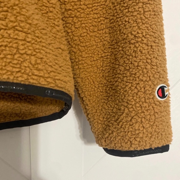 Champion men’s Sherpa hooded sweatshirt Medium - Picture 2 of 7